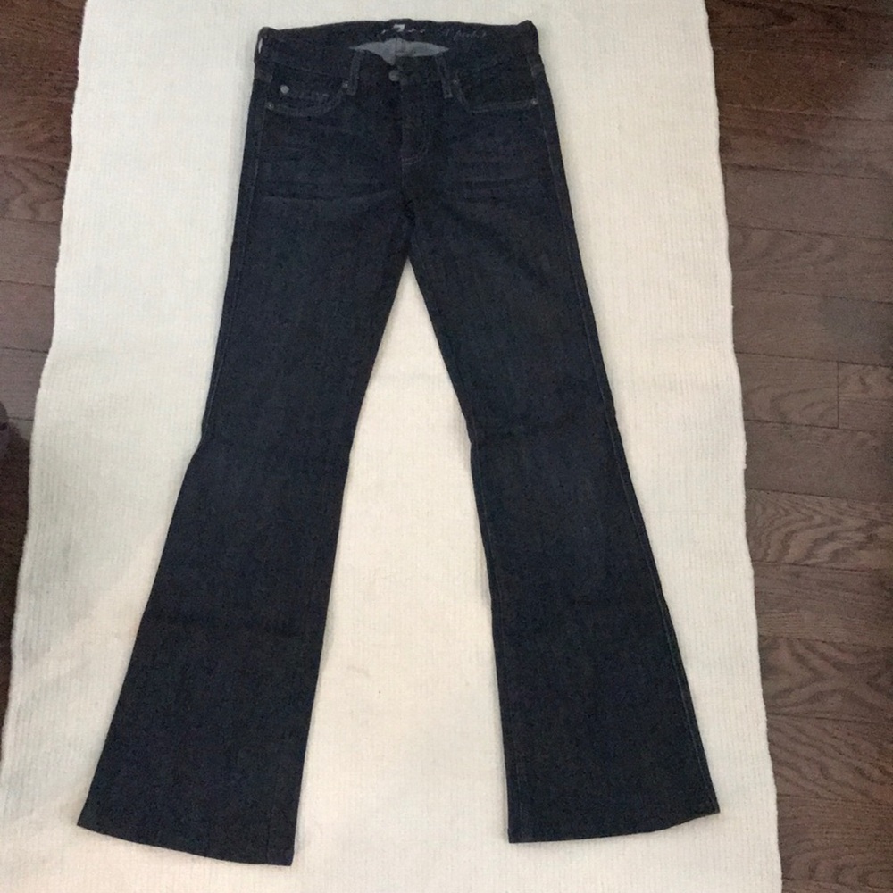 7 For All Mankind A Pocket Bootcut Indigo Jeans